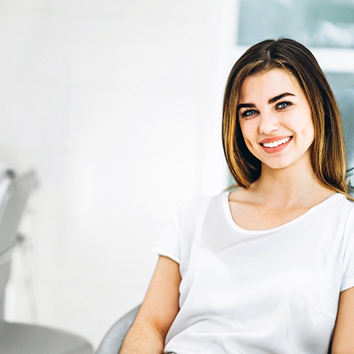 Dental patient relaxing in treatment chair