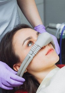 patient getting nitrous oxide