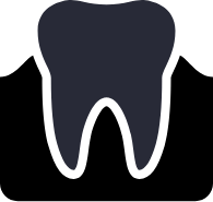 Animated tooth and gums representing gum disease treatment